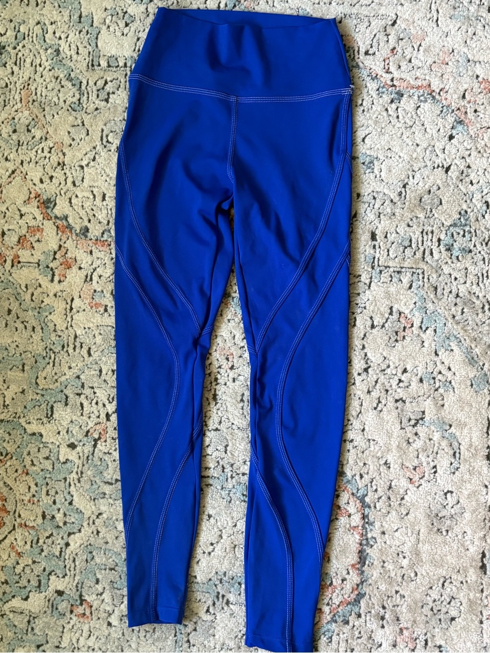 High-Waist Cobalt Blue Performance Leggings
